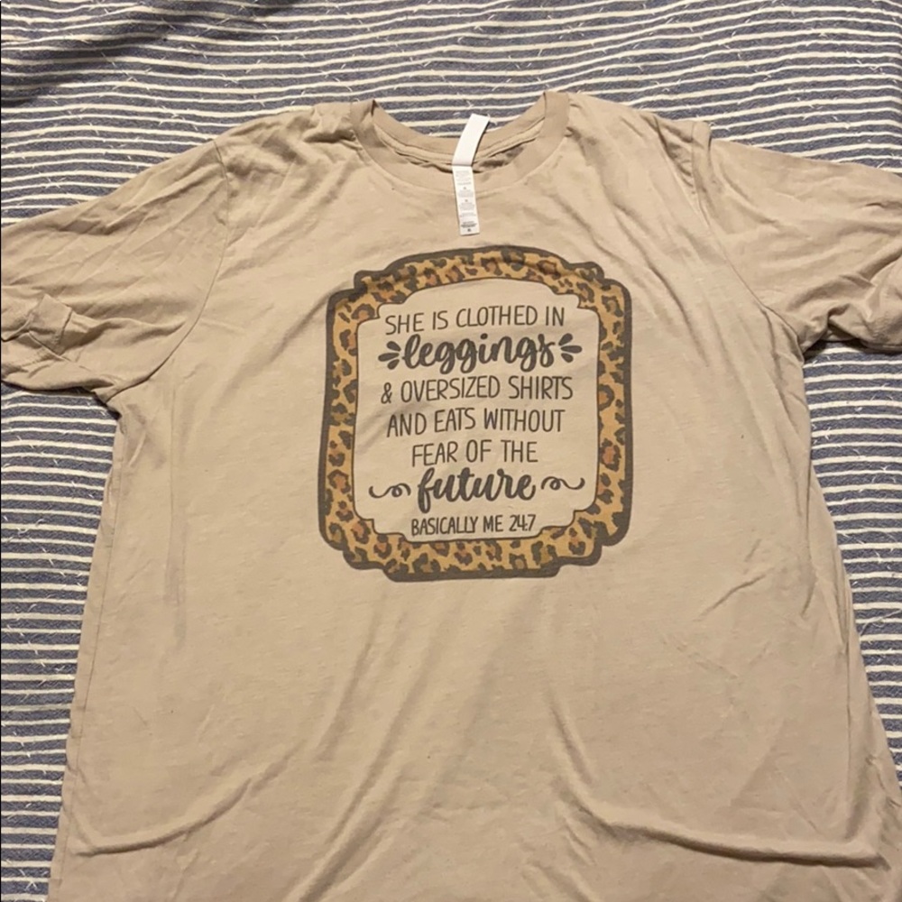 Canvas Tshirt with cute quote